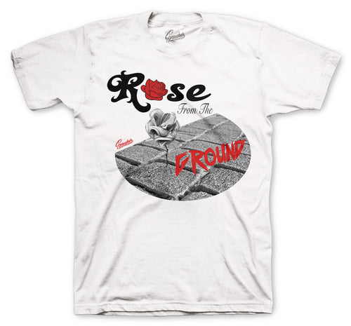 T shirt for guys made to match the Jordan 4 fire red sneaker collection 