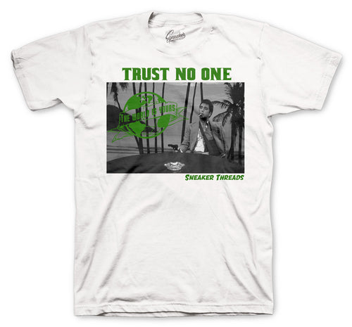 Green Metallic Jordan 4 matching t shirt collection 