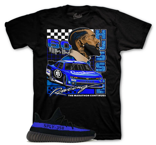 Yeezy Sneaker Tees Match Dazzling Blue