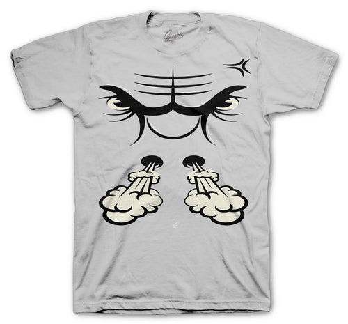 Retro 1 Silver Toe Raging Face Shirt