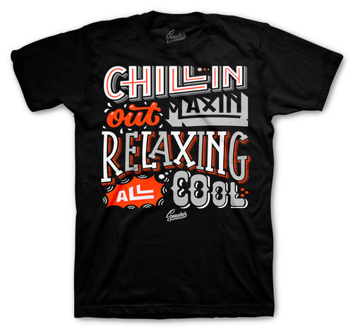 Retro 5 Orange Blaze Relaxing Shirt