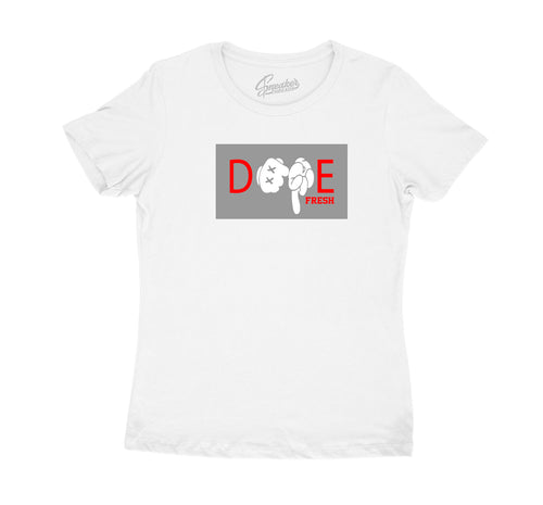 Jordan 12 womens dark grey sneakers have matching tee collection 