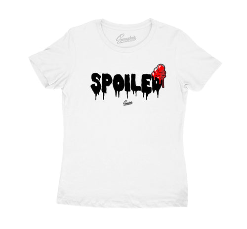 ladies t shirt collection has matching sneaker bred retro 11 
