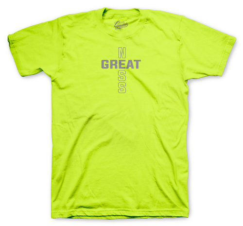 clothing apparel matches the Jordan 4 neon volt sneaker collection 