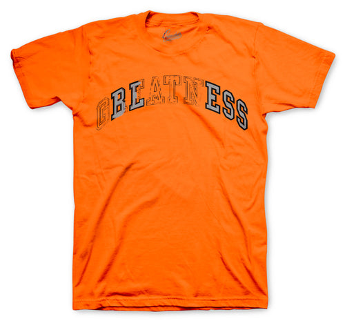 Retro 5 Orange Blaze Stitched Shirt