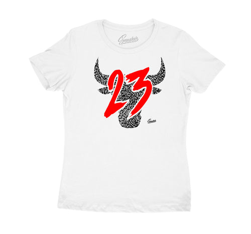 Womens - Red Cement 3 Toro Shirt