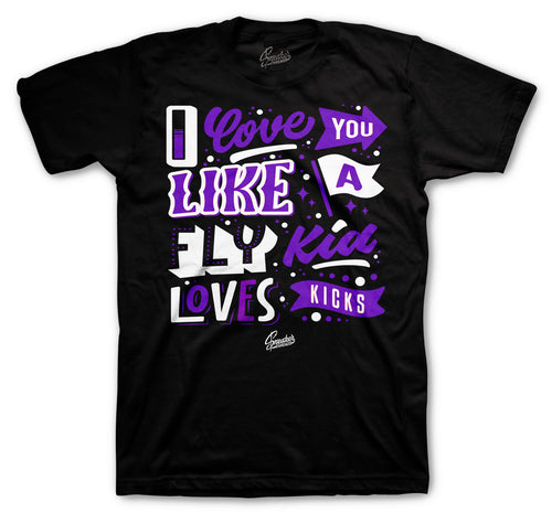 T shirt collection designed for men matching the Jordan purple court 1s