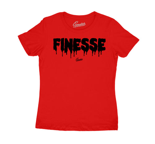 womens shirts designed to match Jordan 12 flu game sneaker collection 