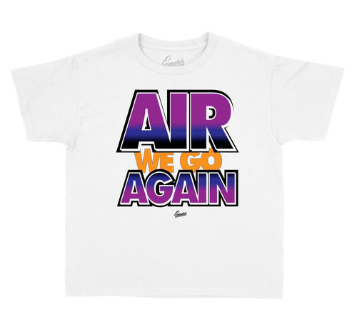 Rushe Violet jordan 4 sneaker collection designed to match kids tee collection