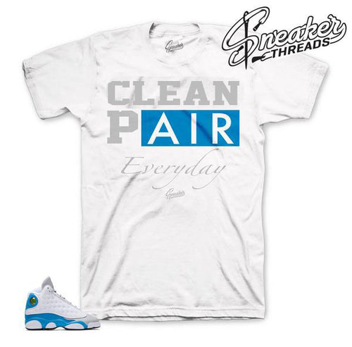 Jordan 13 Italy Blue Shirts Match retro 13 kids GS italy blue shoes.