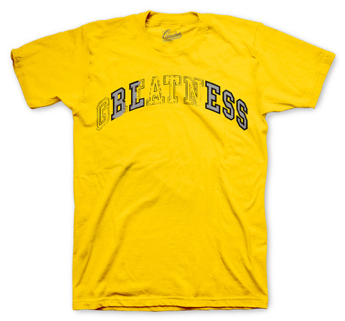 University Gold Jordan 12 shoes to match the mens shirt collection