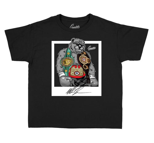 Kids Jordan Retro 11 cool grey Sneaker T-shirts And Matching boys