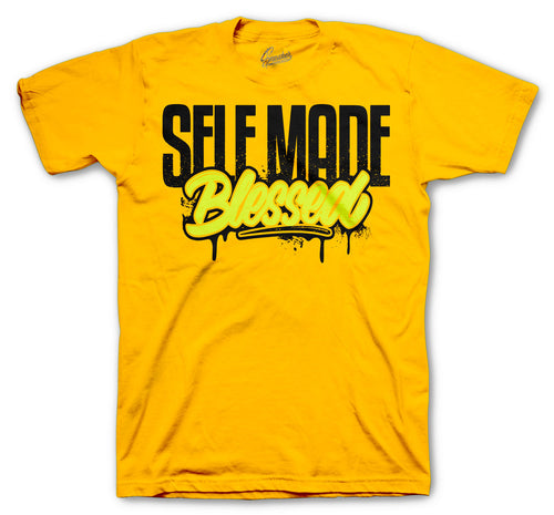 mens tees matches with Jordan.1 volt gold sneaker collection 