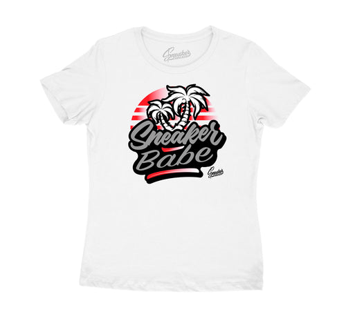 Womens - Red Cement 3 Sneaker Babe Palms Shirt
