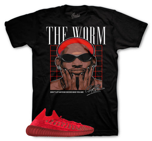 Sneaker tees match Yeezy 350 Slate Red CMPCT | Matching t-shirts