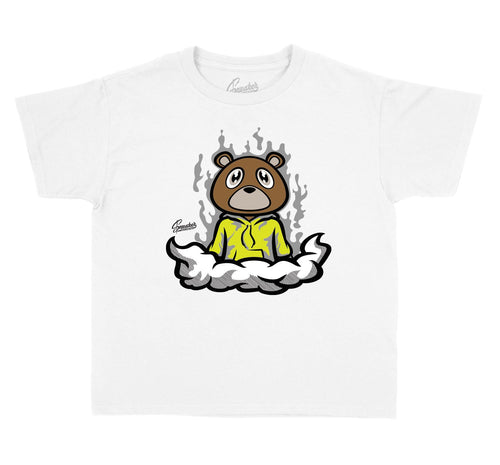 toddlers shirts made to match the yeezy yecehile sneaker collection 