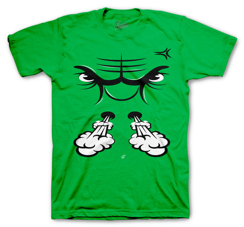 Retro 13 Lucky Green Raging Face Shirt