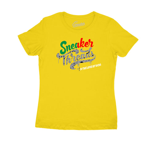 Rasta Jordan 4 sneaker collection matching childrens shirt collection 