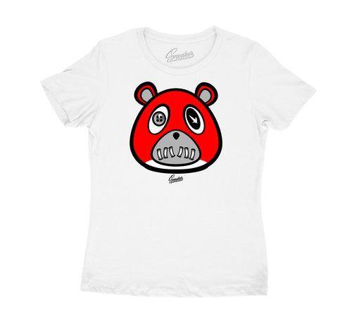 Womens - Fire Red 4 ST Bear Shirt