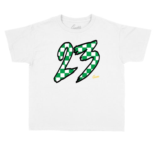 Jordan 10 Seattle kids sneakers have matching kids tees