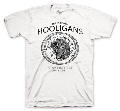 Retro 1 Silver Toe Hooligans Shirt