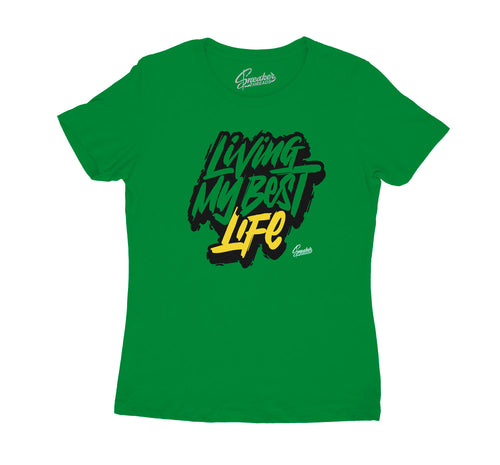 Womens tees made to match the Jordan 10 Seattle sneakers