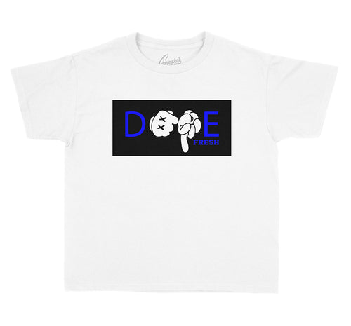 Kids clothing match the Jordan 12 game royal sneaker