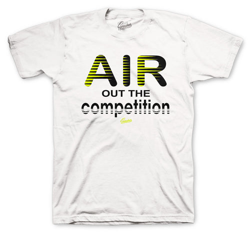 Air Jordan 4 Neon Volt Sneaker collection matches mens shirt collection 