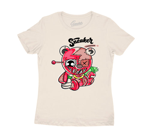 Womens - Rust Pink Hustle Bear Shirt