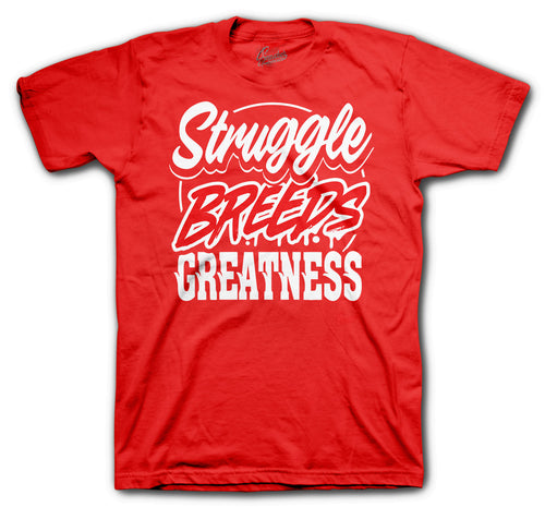 Red Metallic Jordan 4 match t shirt collection 