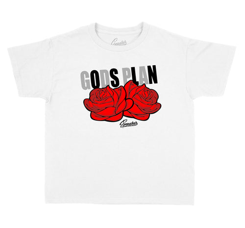 Kids - Red Cement 3 Gods Plan Shirt