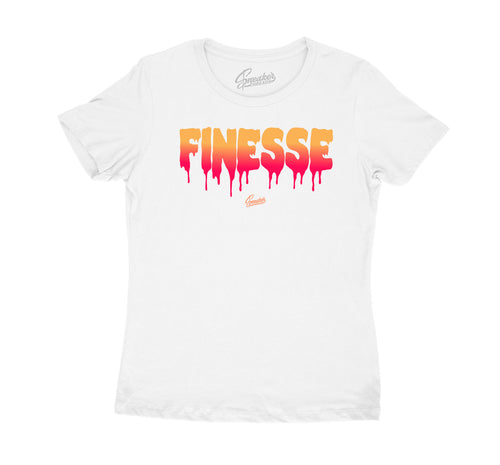 Womens sneaker collection Jordan 12 hot punch matching womens shirt