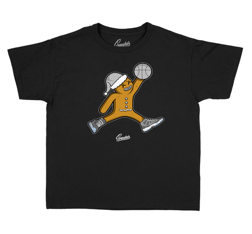 Kids Jordan Retro 11 cool grey Sneaker T-shirts And Matching boys