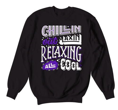 Retro 12 Dark Concord Chillin Sweater