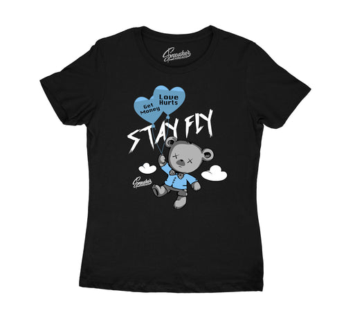 Womens - University Blue 1 Money Over Love Shirt