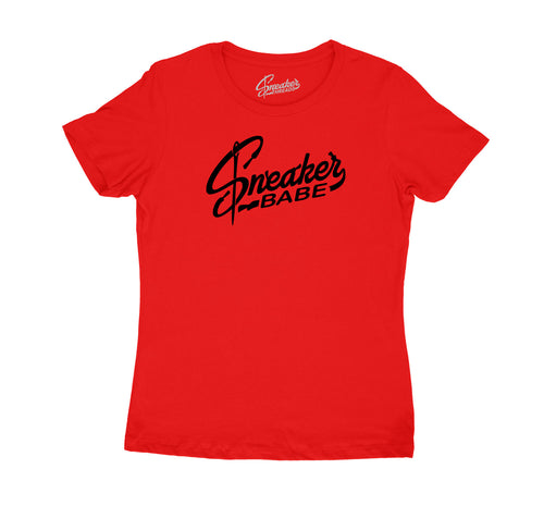 Womens - Red Cement 3 Sneaker Babe Logo Shirt