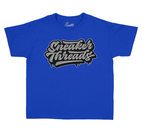Boys tees matching with the Jordan 12 kids royal game sneakers
