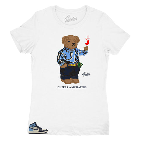 Jordan 1 womens sneaker unc obsidian collection matches womens tees 