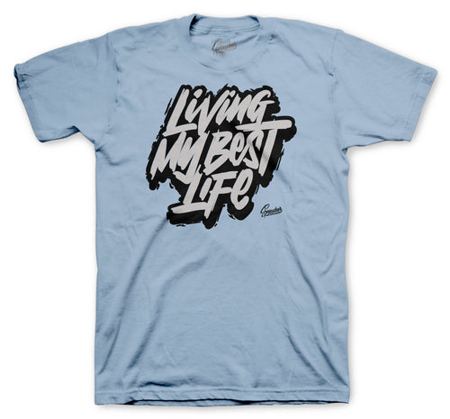 Yeezy 700 hospital blue matching tees and shirts for sneakers.