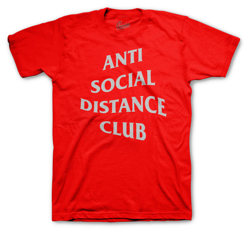 Red Shirt collection matches with mens Jordan 1 smoke grey collection 