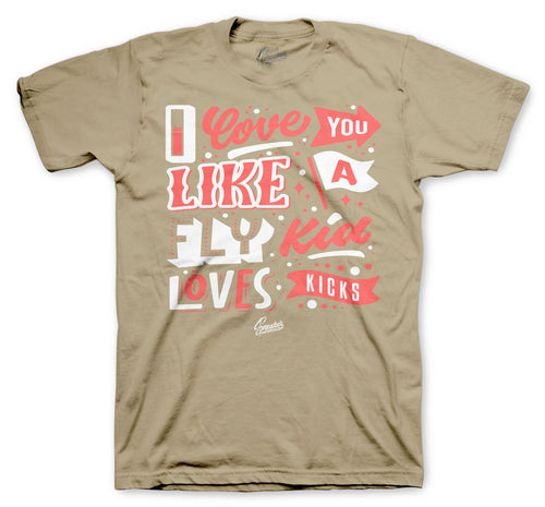 350 Sand Taupe Love Kicks Shirt