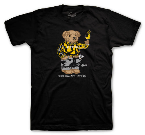 Black and yellow 12s sales shirt