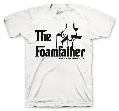 White shirt collections matching the white black foamposite sneaker collection 