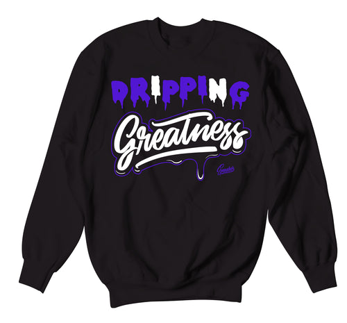Jordan Retro 13 court purple Sneaker Sweaters and matching crewnecks