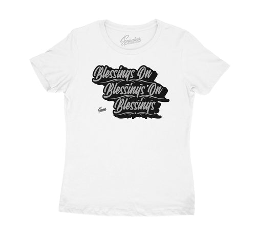 womens tops designed t match the womens Jordan 11 metallic silver sneaker collection 
