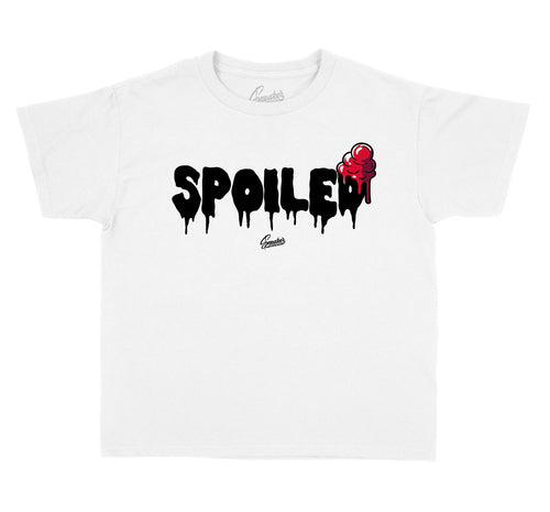 kids teee collection matches Jordan retro 9 gym red