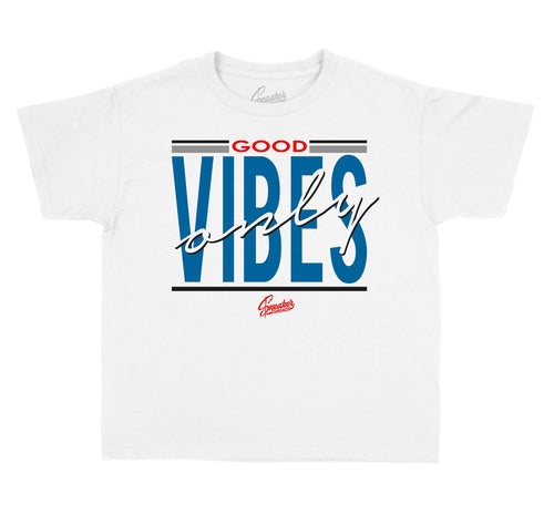 Jordan 4 What the 4 kids shoes have matching kids t-shirts