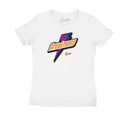 Sneaker Jordan 4 rush violet matching womens tee collection 