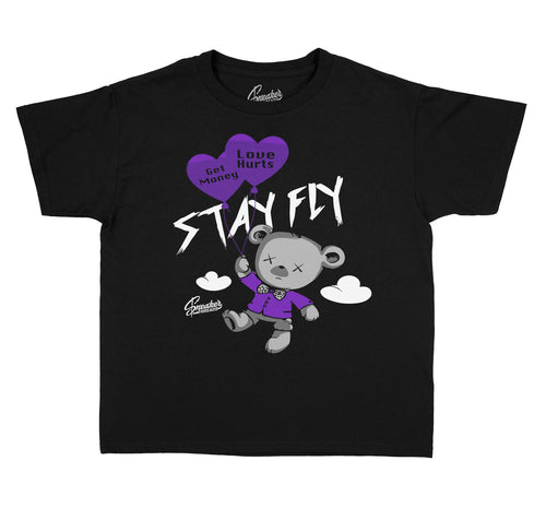Kids Jordan Retro 13 court purple Sneaker Shirts And Matching Tees 