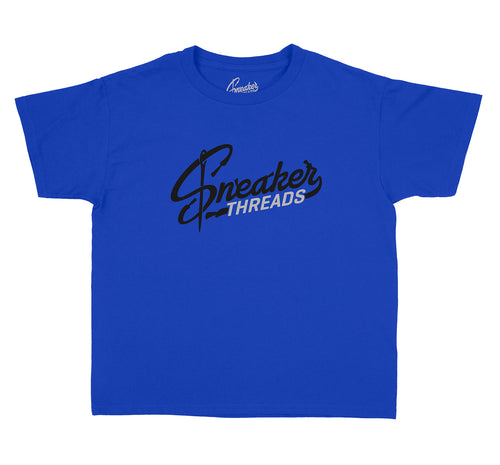 Sneaker Kids shirts matching with Jordan 12 royal game sneakers